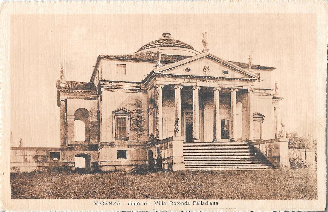 Vicenza. dintorni. Villa Rotonda Palladiana. Non viaggiata, originale d'epoca