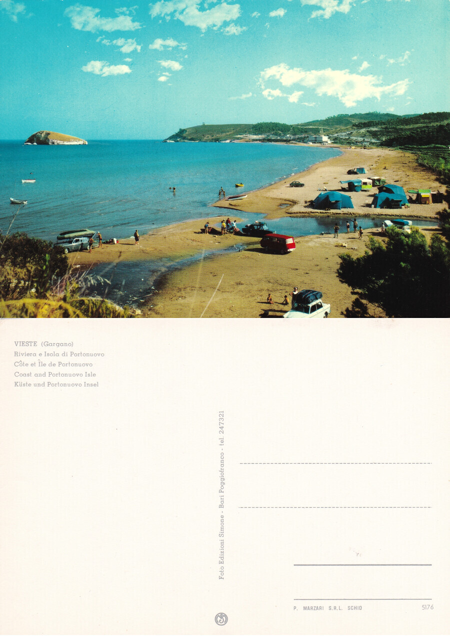 Vieste. Riviera e Isola di Portonuovo. Non viaggiata