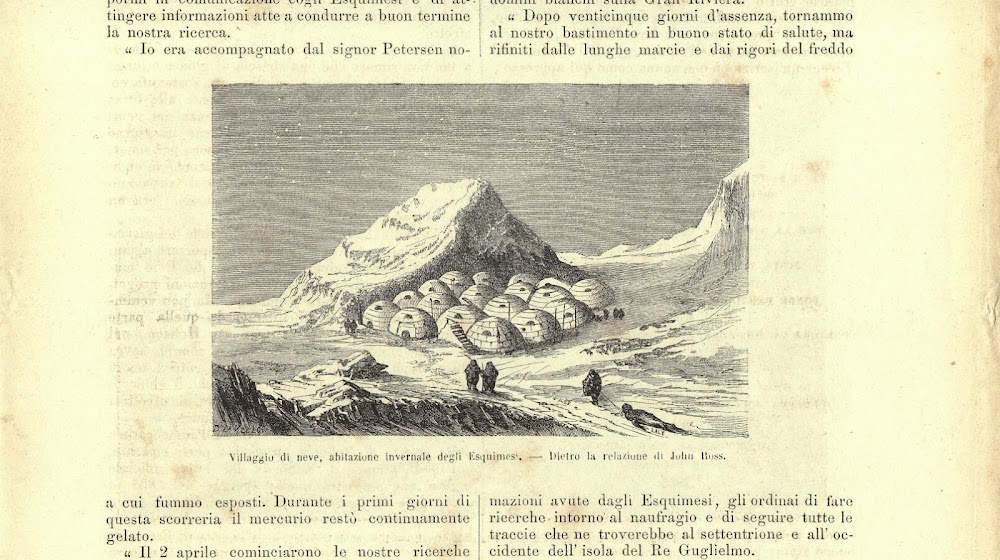 Villaggio di neve degli Esquimesi/ Foce del Gran Fiume di …