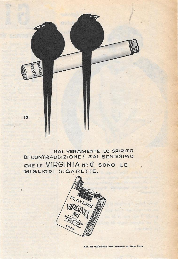 Virginia Player's n. 6. 10. Hai veramente lo spirito di …
