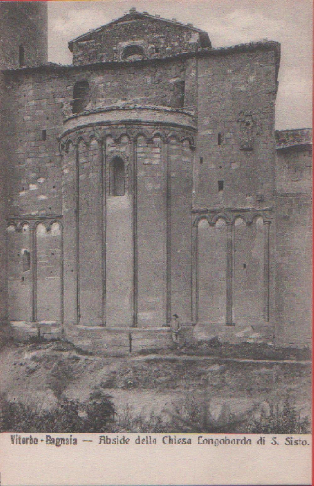 Viterbo. Bagnaia. Abside della Chiesa Longobarda di S. Sisto. Non …