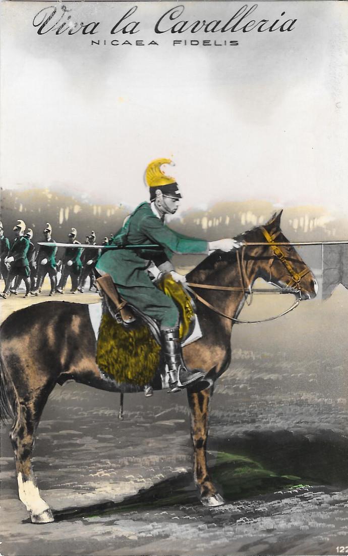 Viva la Cavalleria. Nicaea Fidelis. Non viaggiata, originale 1941