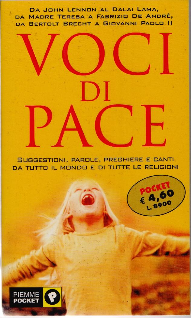 Voci di pace Suggestioni parole preghiere e canto da tutto …