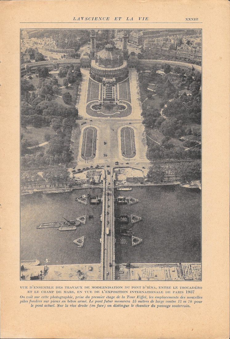 Vue d'ensemble des travaux de modernisation du Pont d'Iéna - …