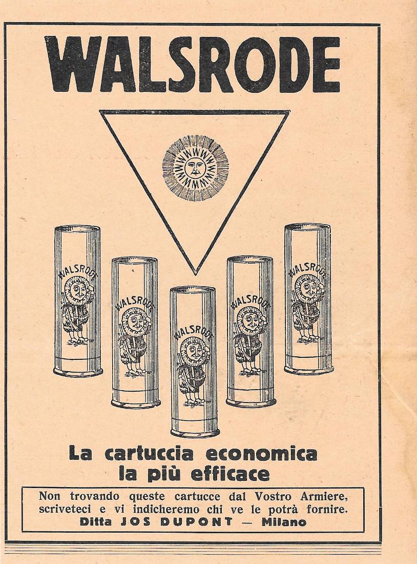 Walsrode. La cartuccia economica più efficace. Advertising 1937