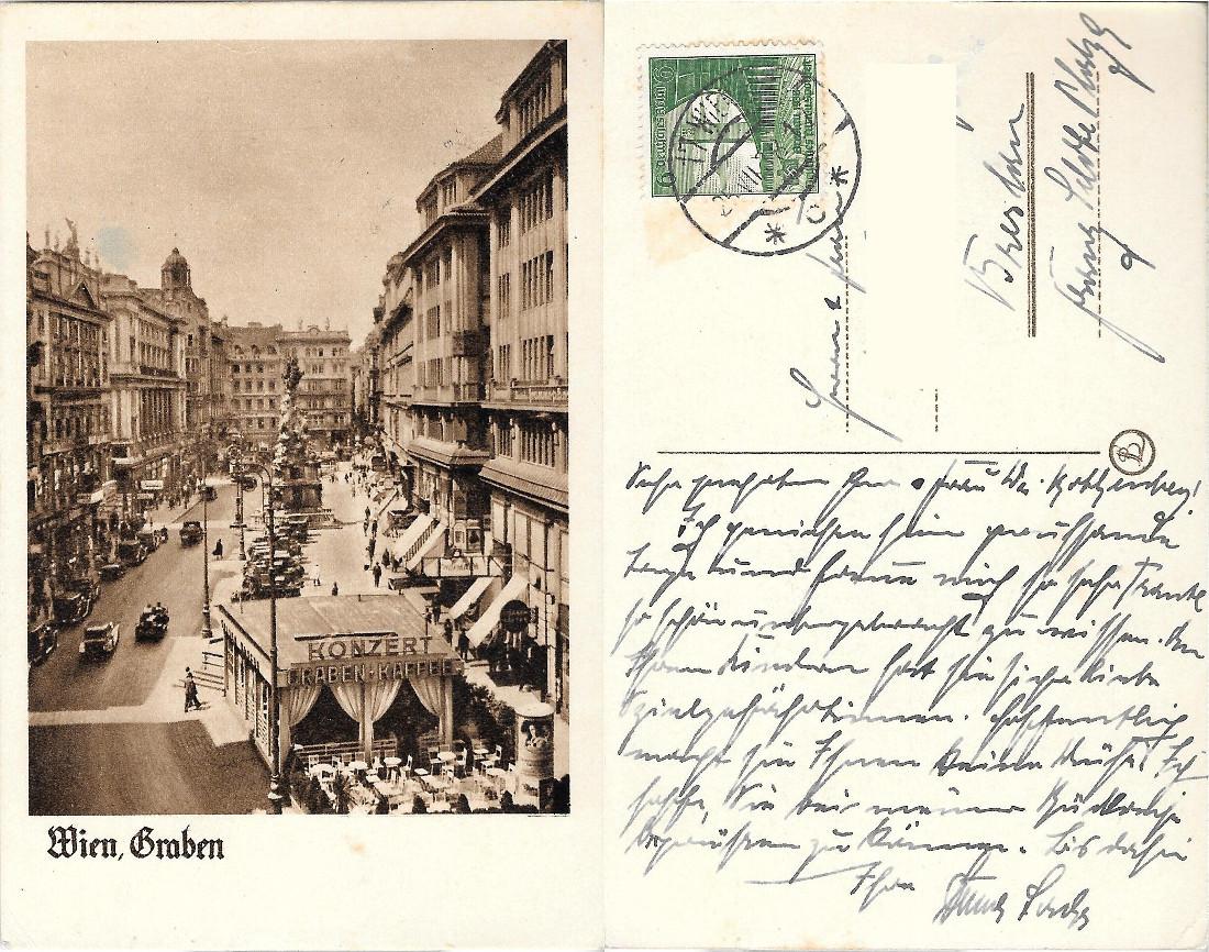 Wien, Graben . Viaggiata 1938