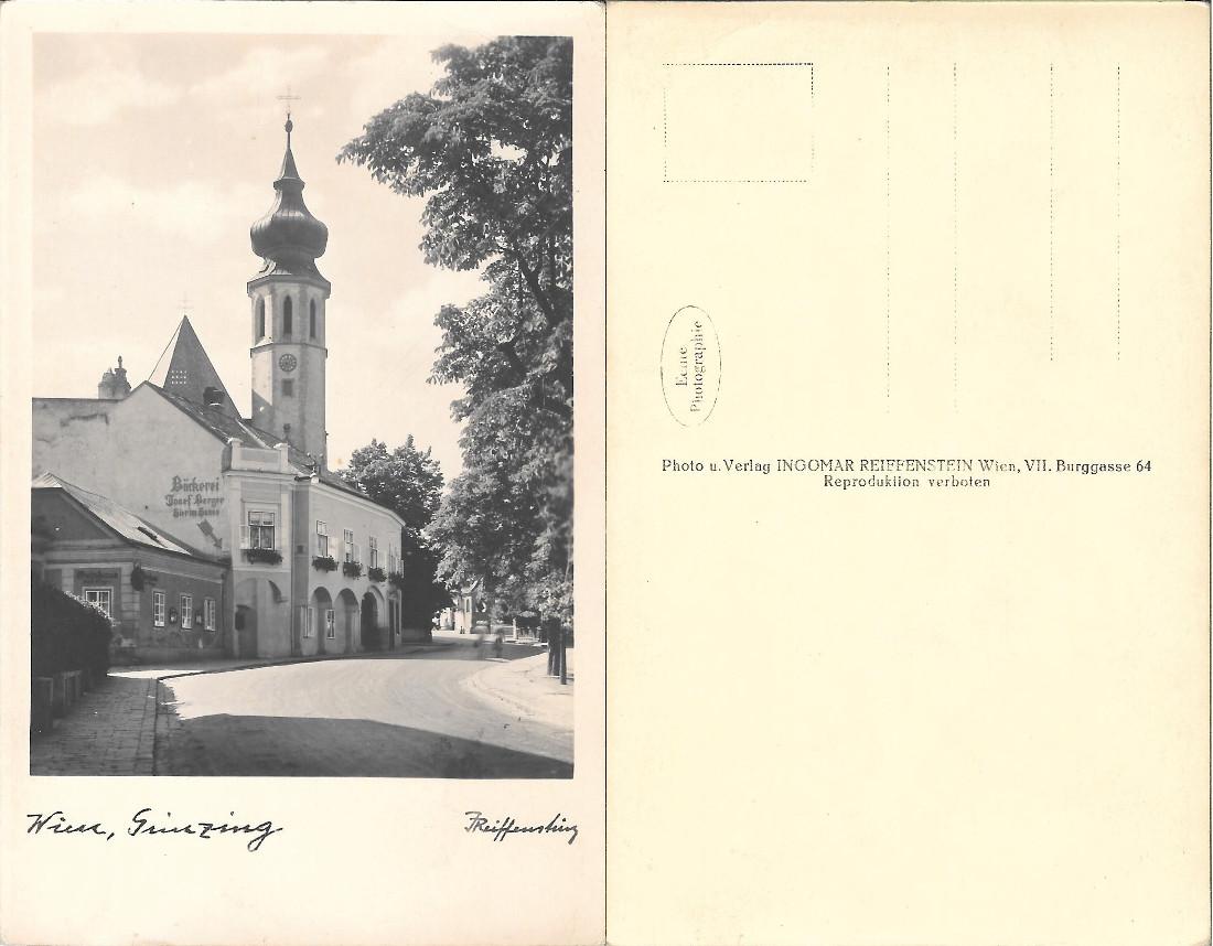 Wien, Grinzing . Non viaggiata
