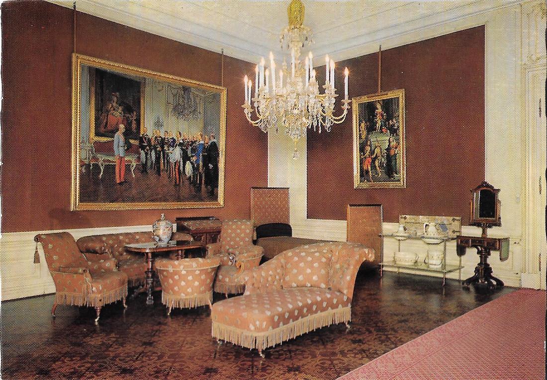 Wien, Schloss Schönbrunn. Schlafzimmer. Non viaggiata
