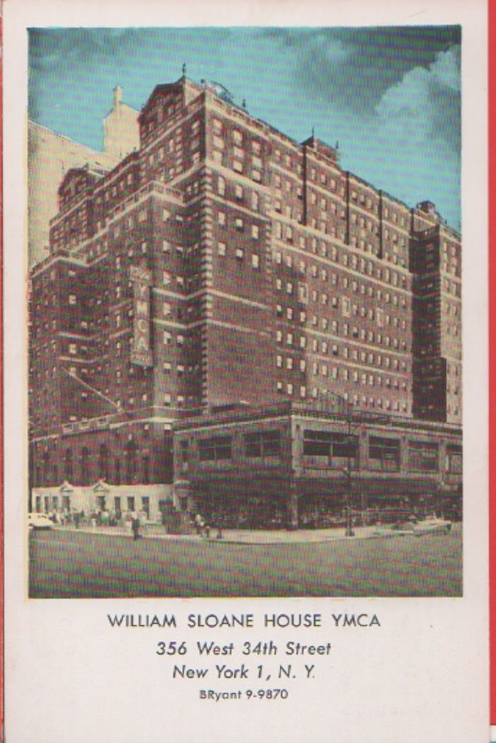 William Sloane House YMCA. New York - Non viaggiata