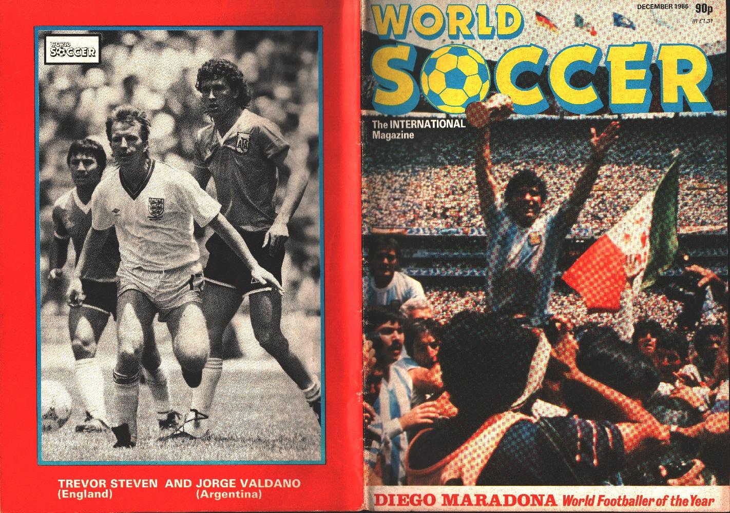 World Soccer. 1986 december. Maradona world footballer of the year