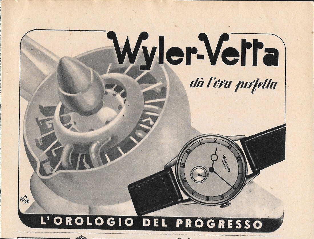Wyler Vetta l'orologio del progresso - Advertising 1943