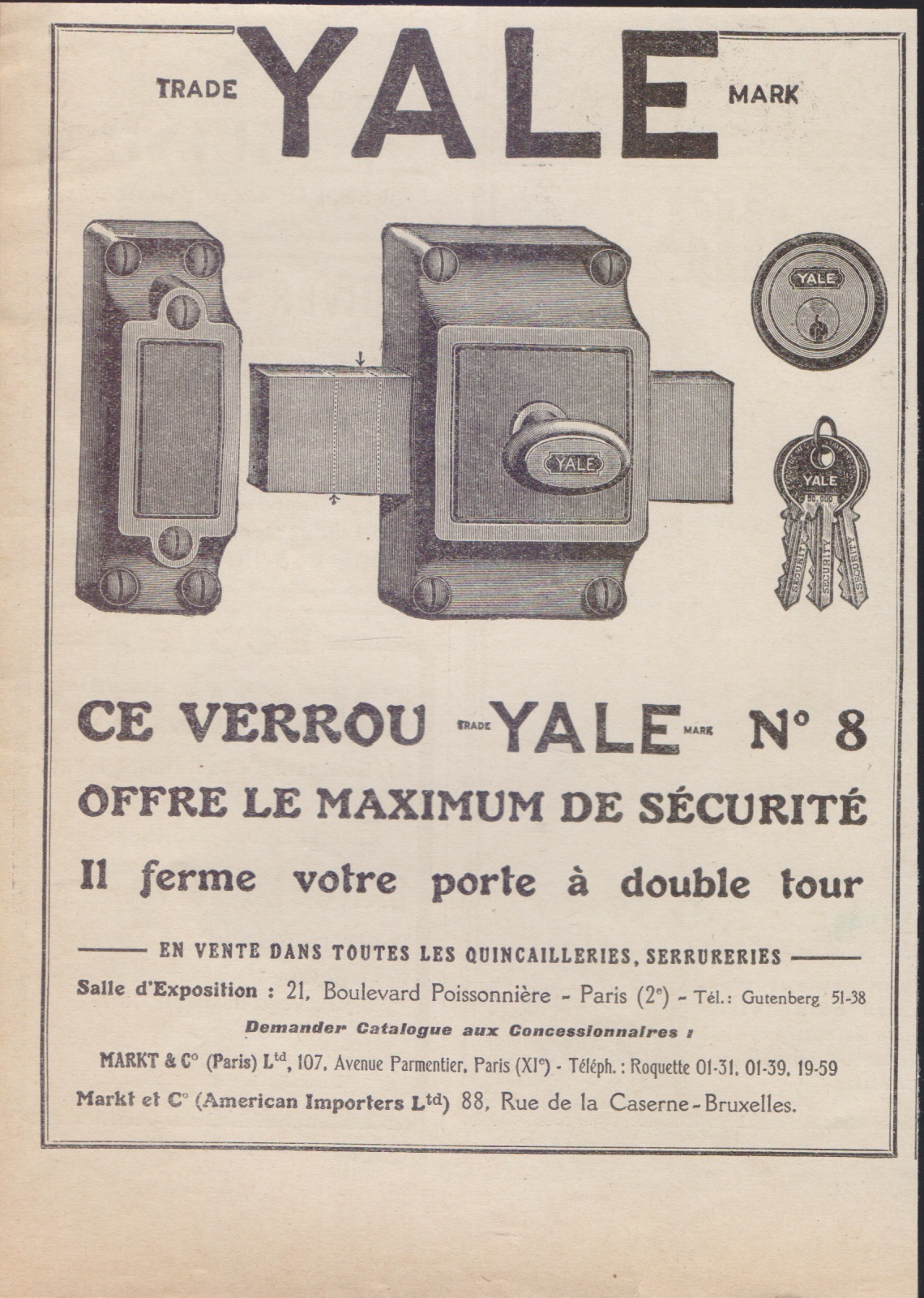 Yale. Advertising 1926