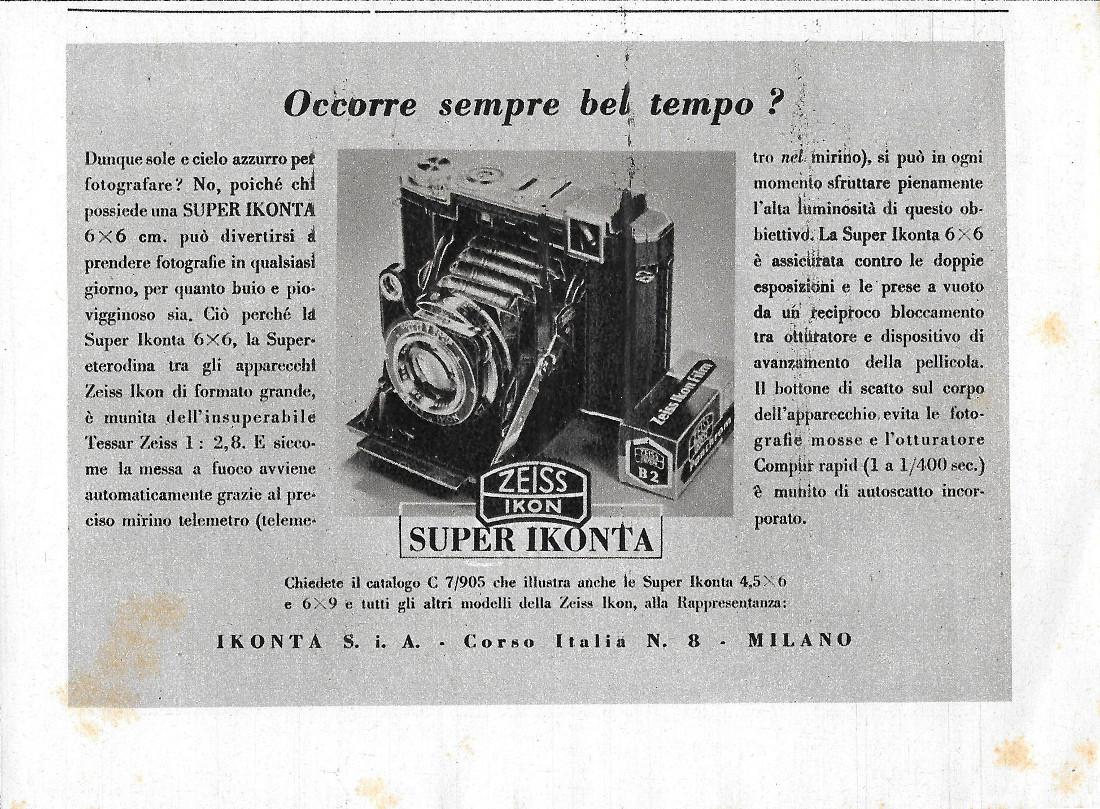 Zeiss Supe Ikonta. Advertising 1941