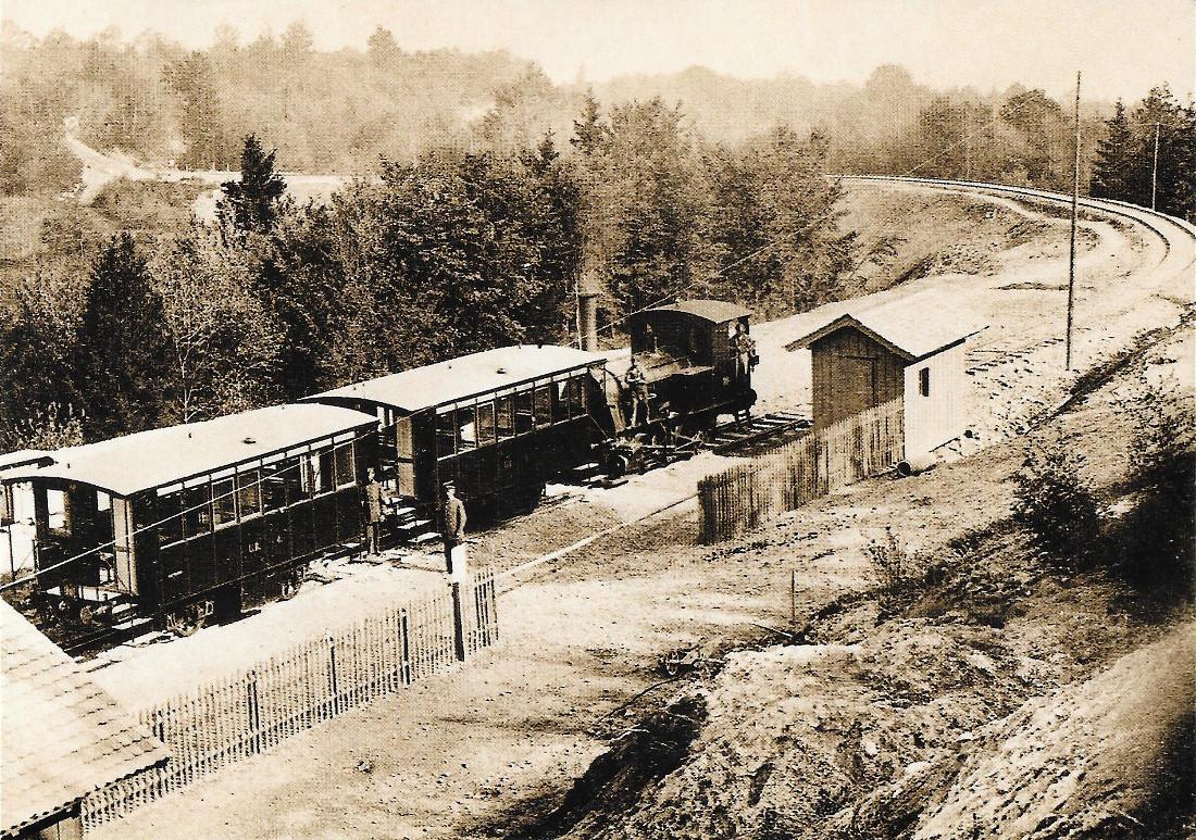 Zürich. Uetlibergbahn. Aufnahme 1910. Riproduzione