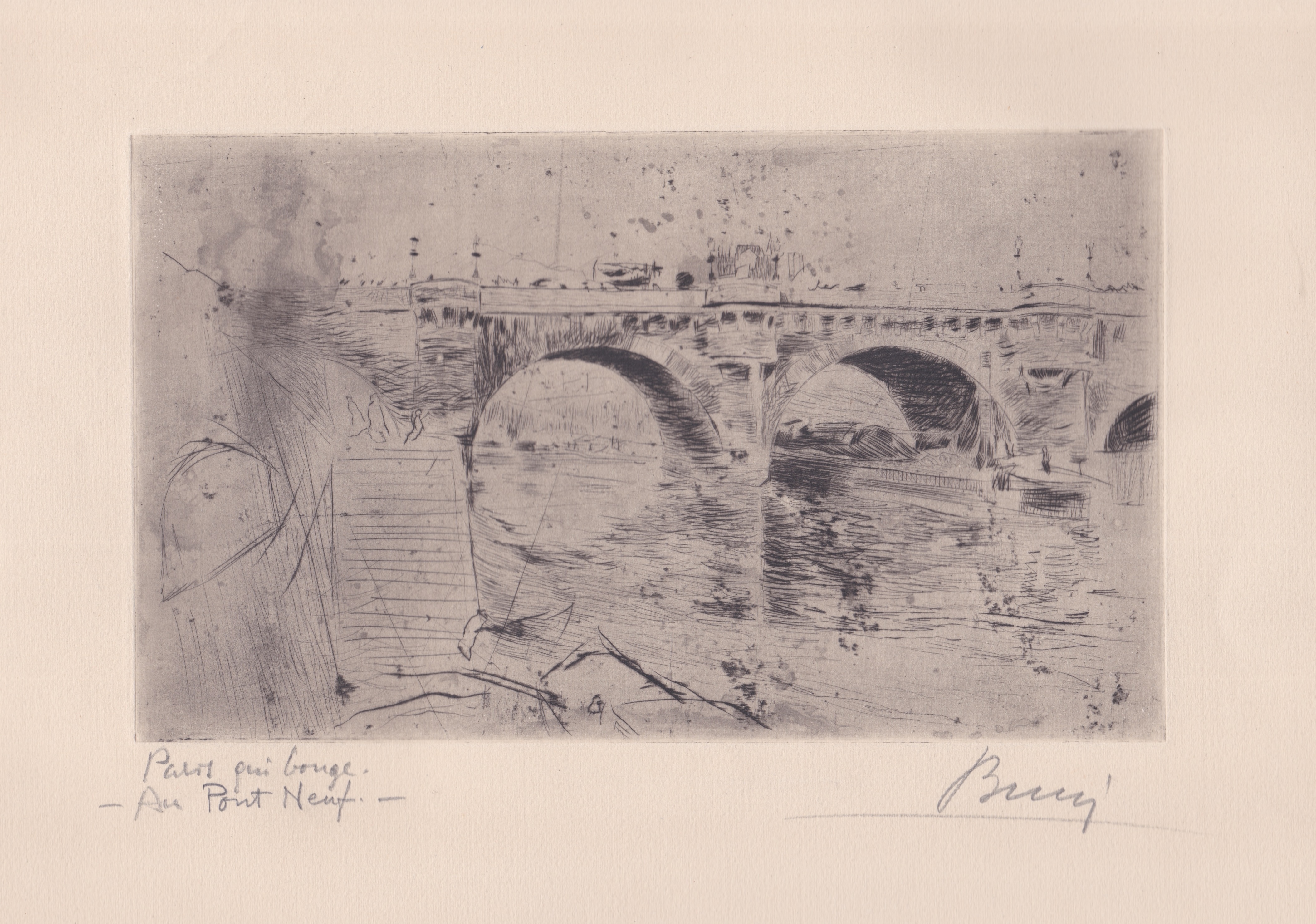 Au Pont Neuf, 1909
