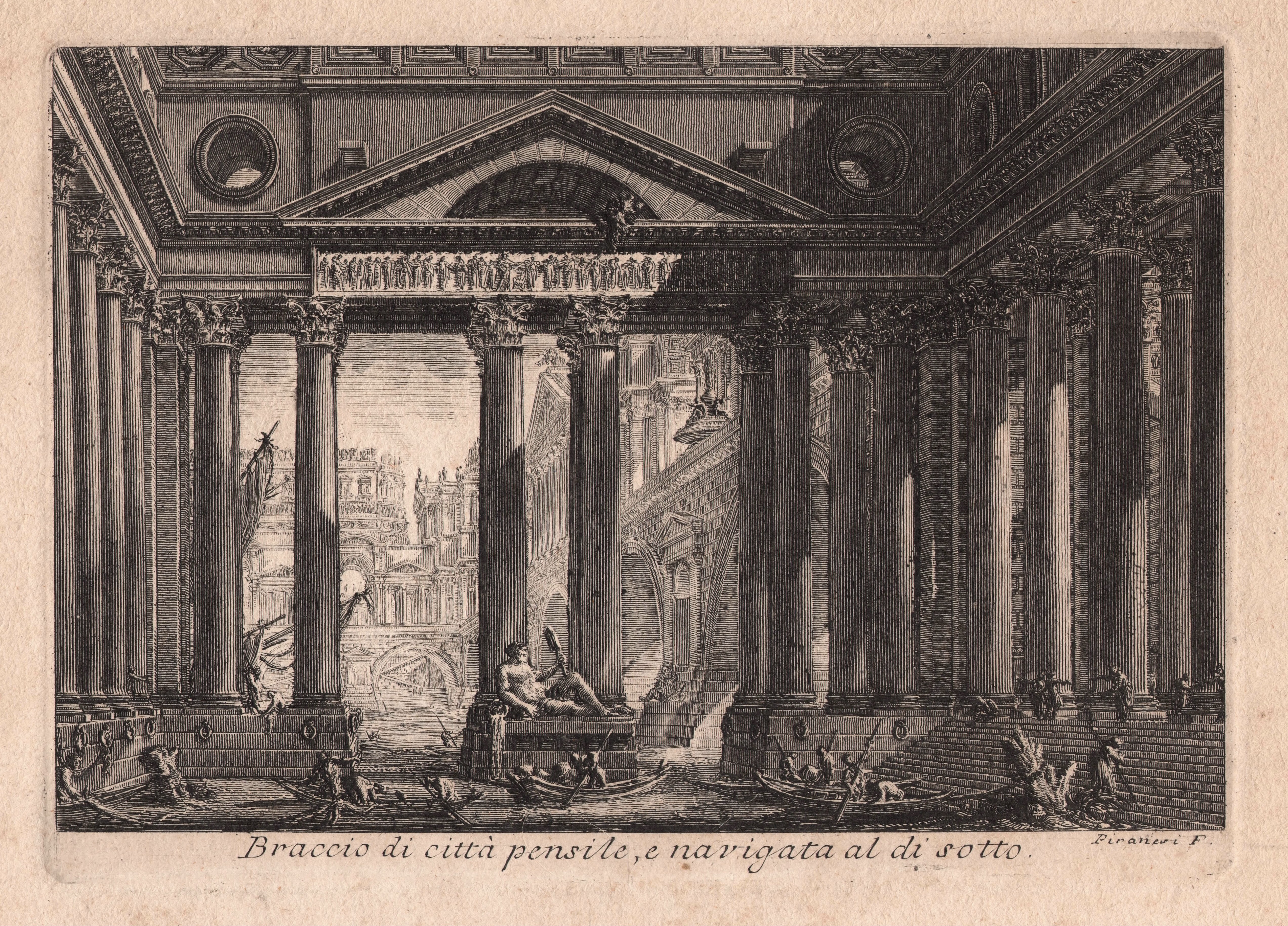 Braccio di città pensile, e navigata al di sotto, 1761