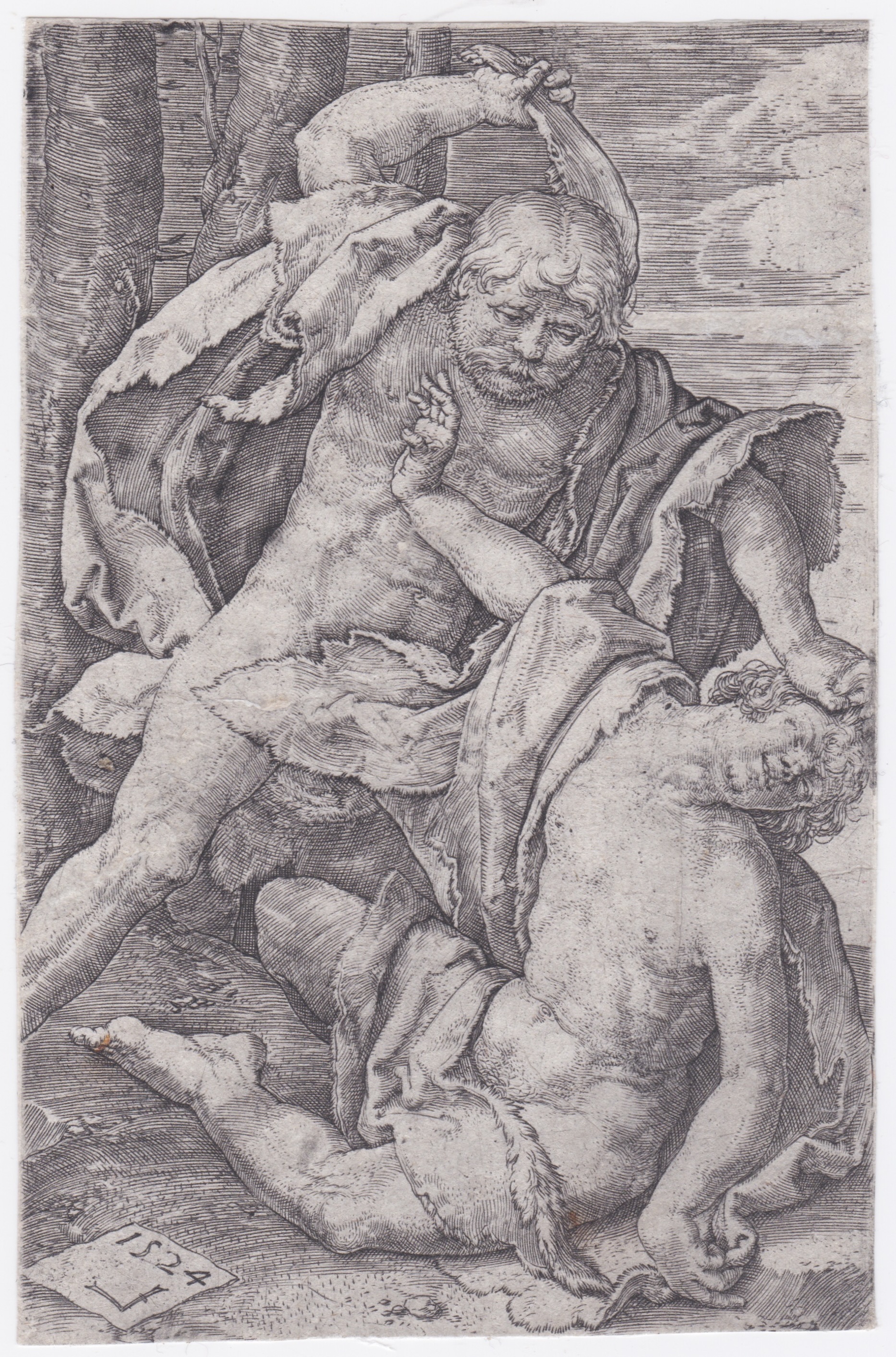 Caino uccide Abele, 1524