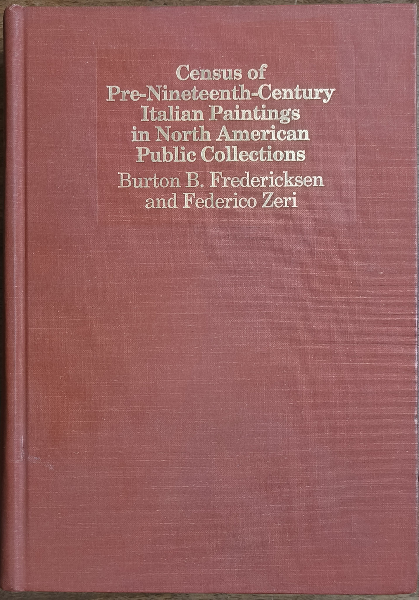 Census of Pre-nineteenth Century Italian Paintings in North American Public …