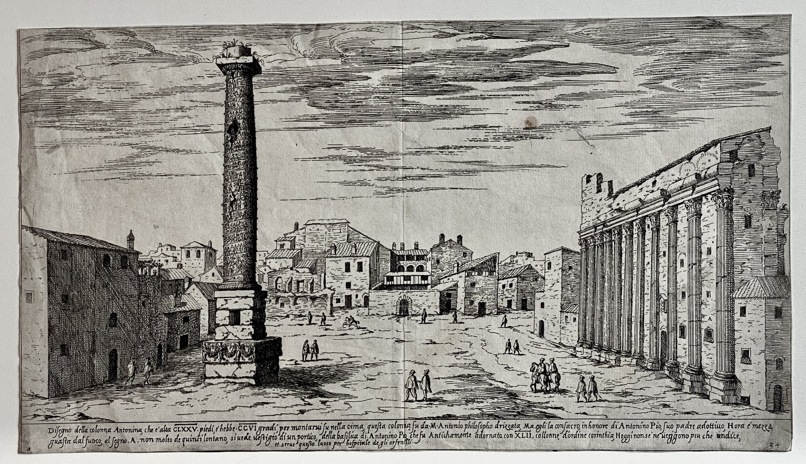 Disegno della colonna Antonina, 1575