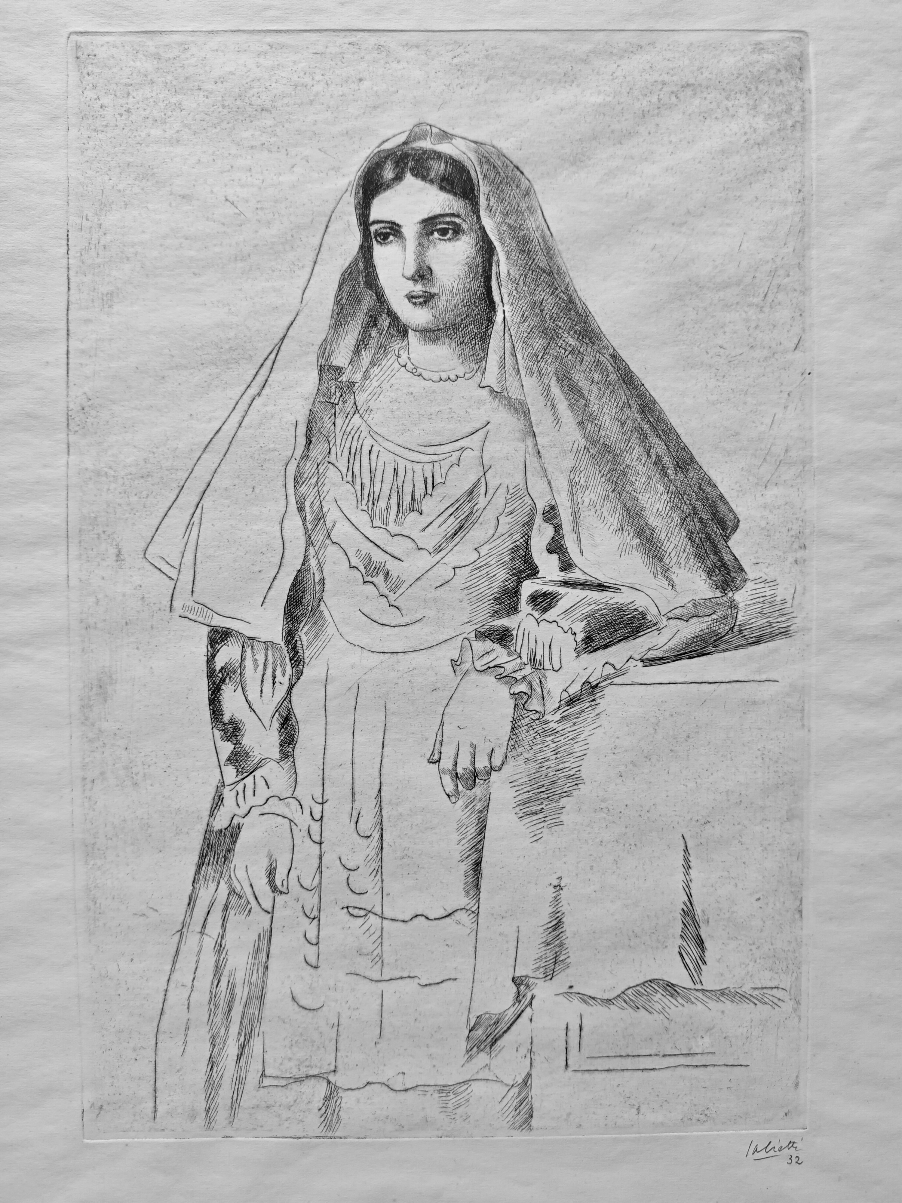 Donna in costume sardo, 1932