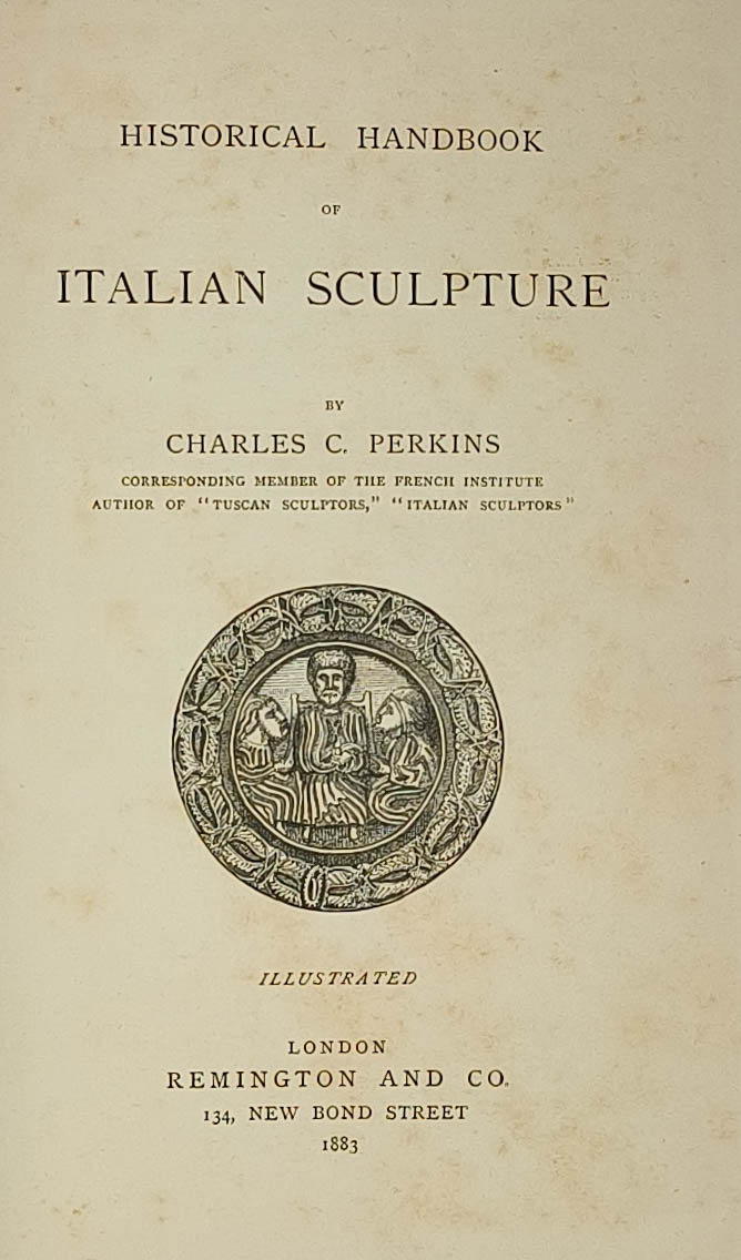 Historical Handbook of Italian Sculpture Illustrated