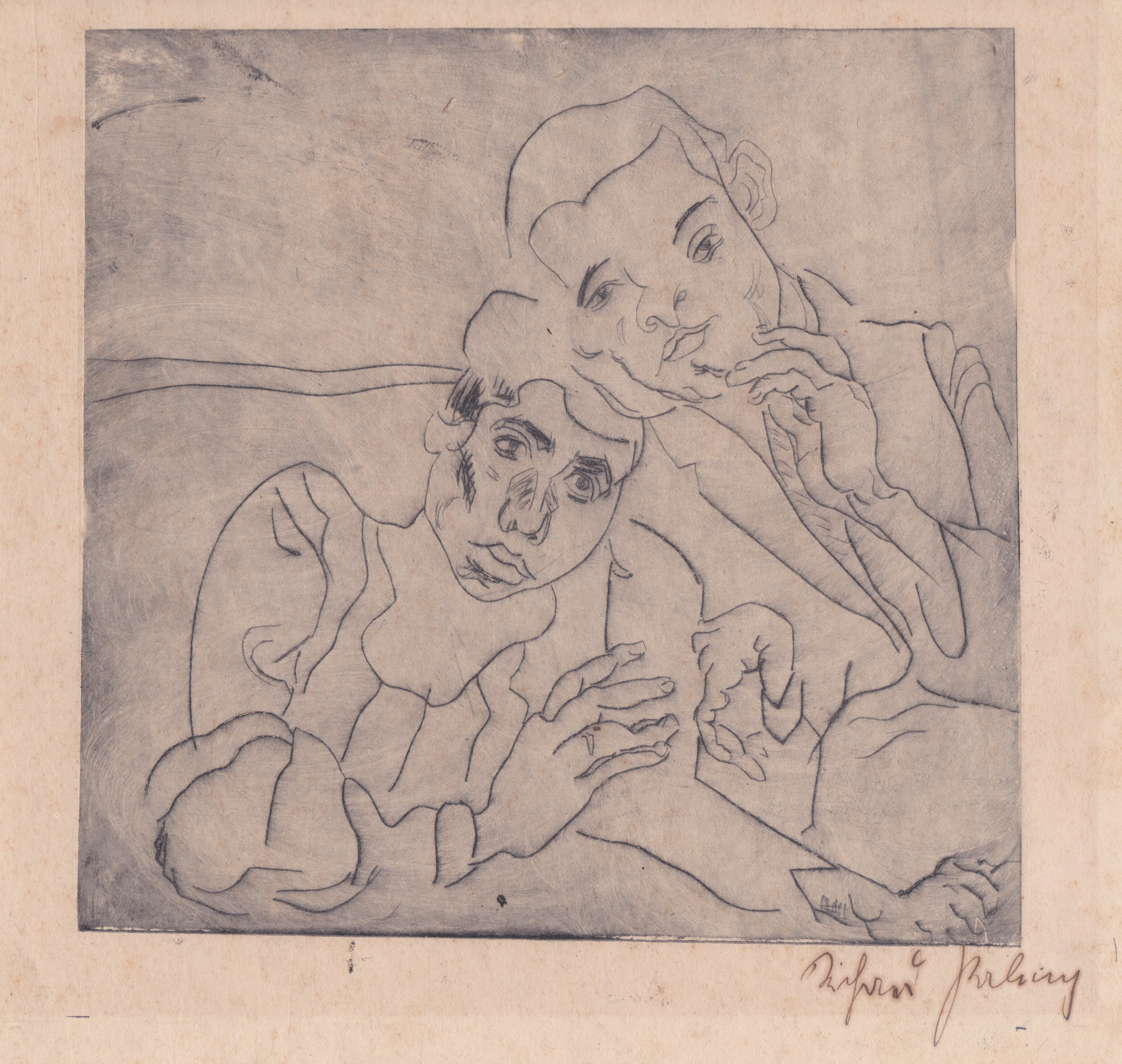 Il pittore Kurt Nantke, 1922