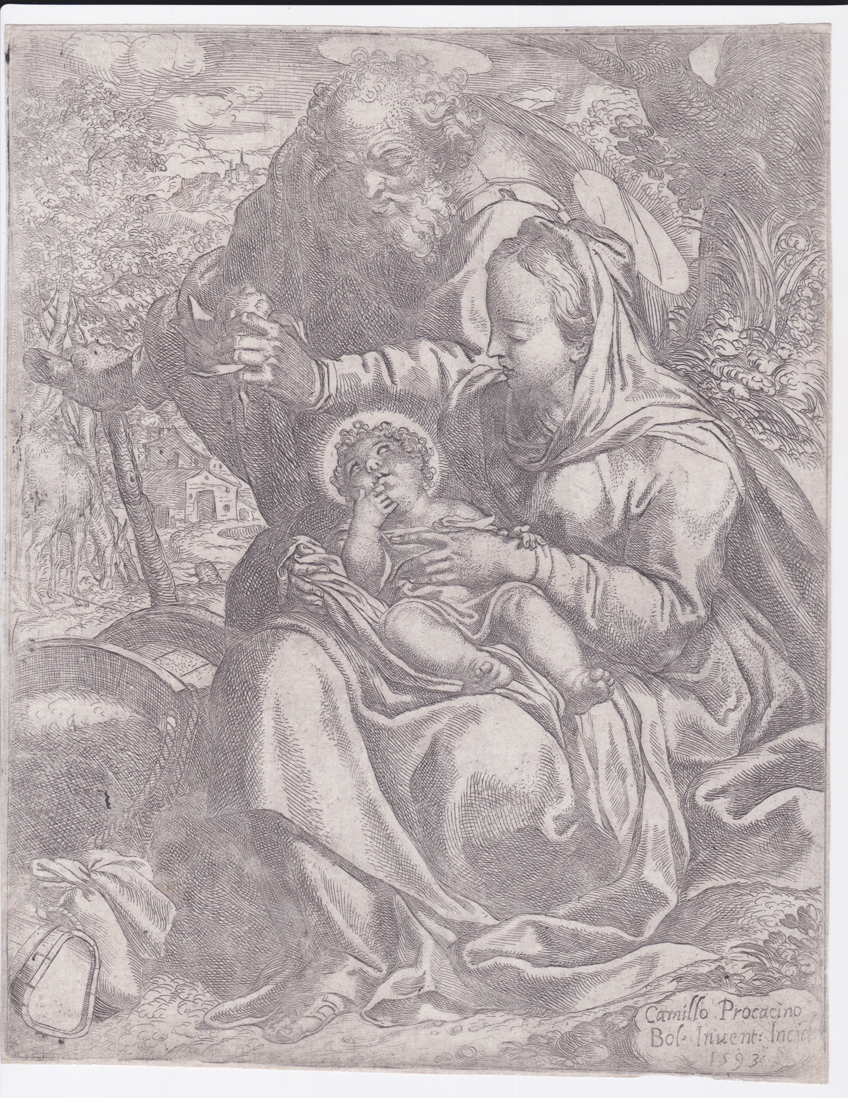 Il Riposo durante la Fuga in Egitto, 1593