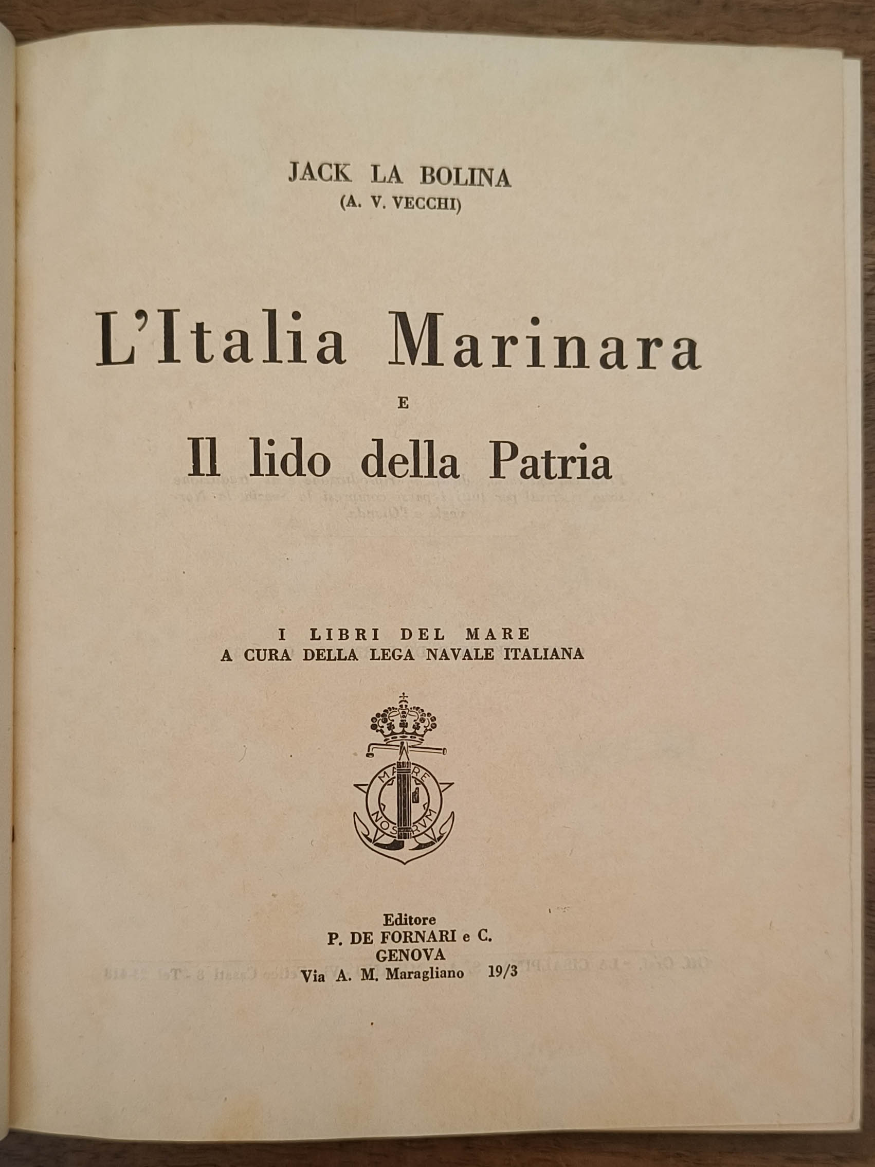 L'Italia marinara e il lido della Patria