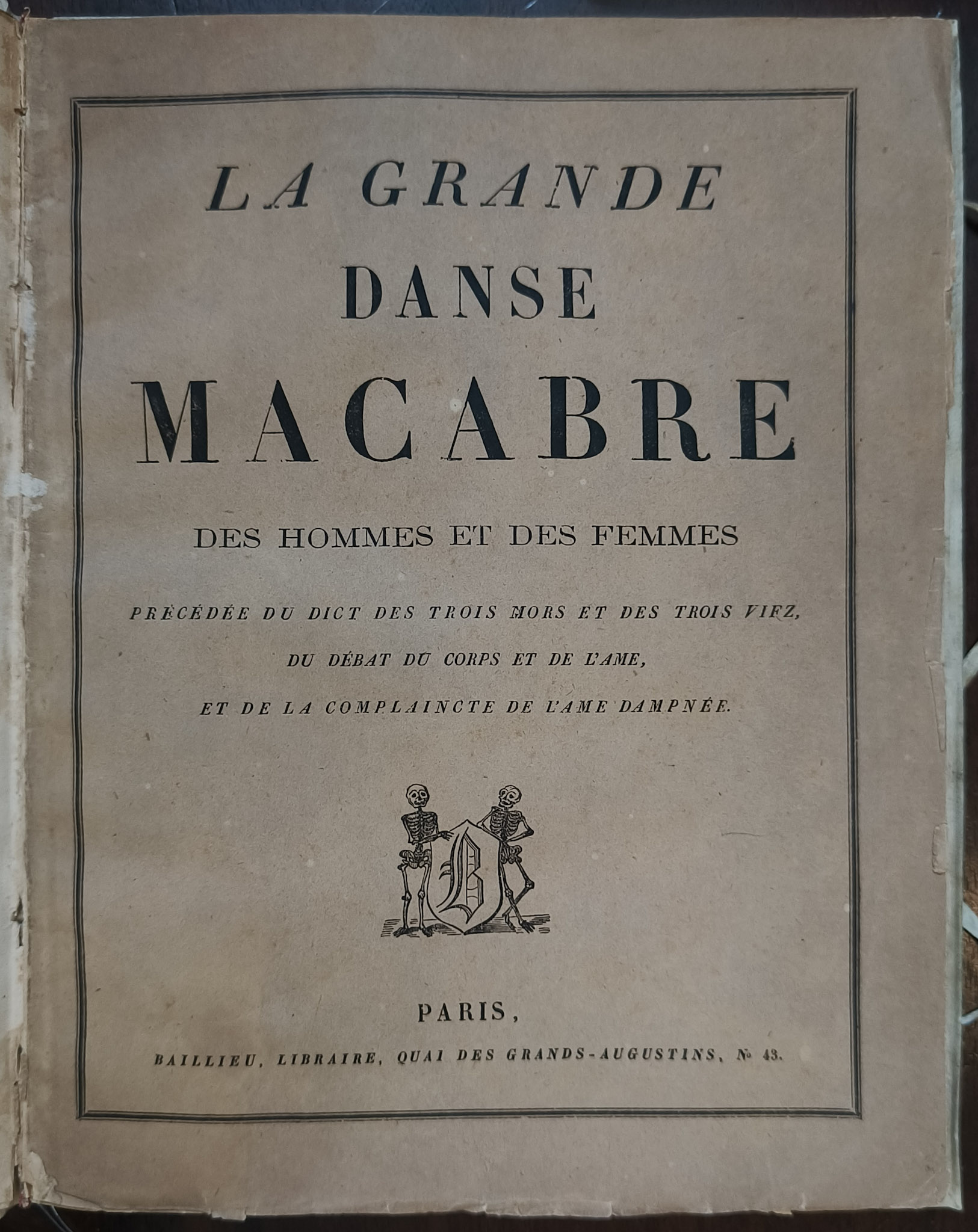 La grande danse macabre des hommes et des femmes