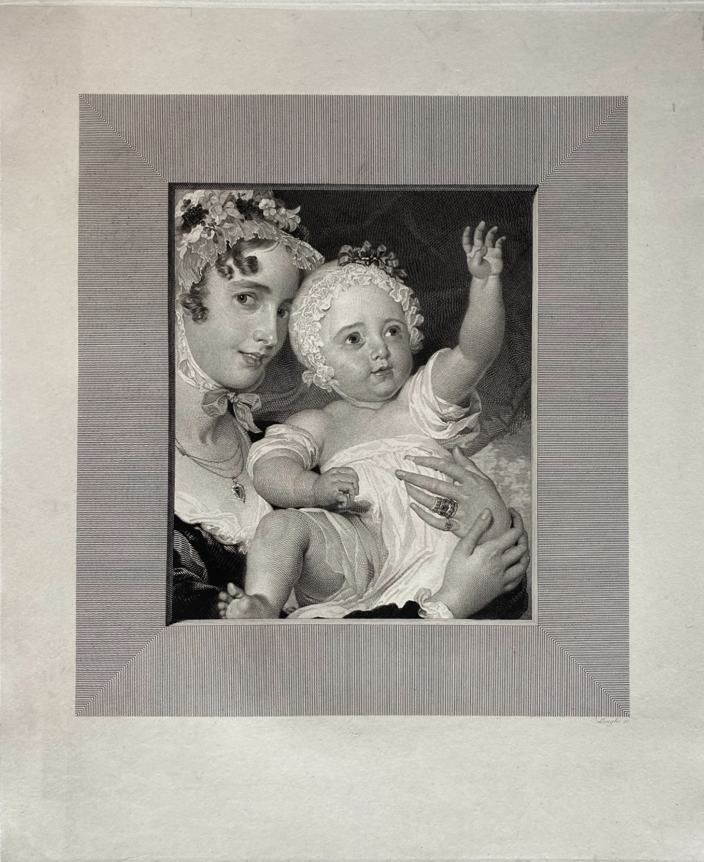 Le delizie materne. Ritratto di Lady Burghersh con suo figlio, …