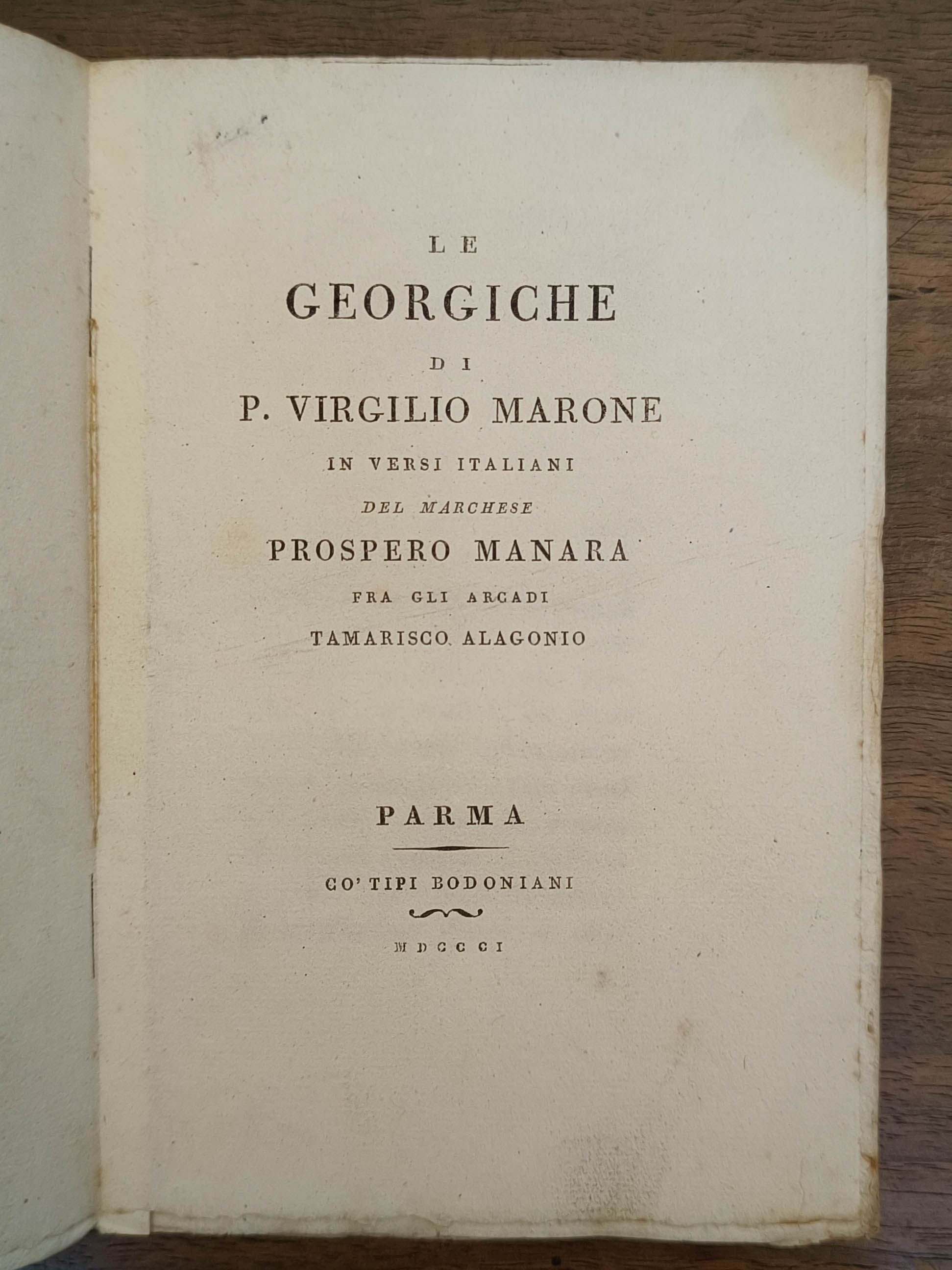 LE GEORGICHE in versi italiani del marchese Prospero Manara tra …