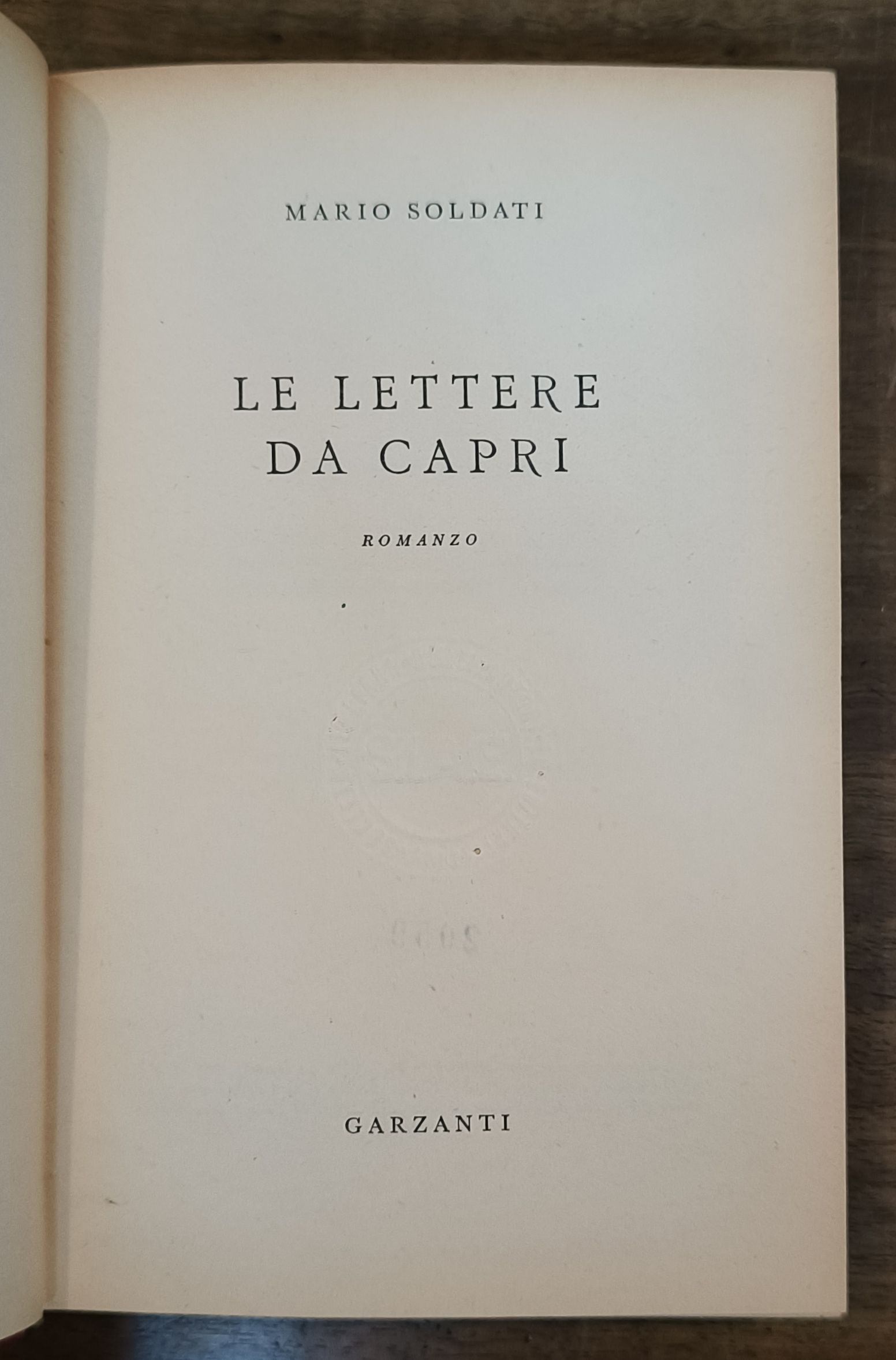 Le lettere da Capri. Romanzo