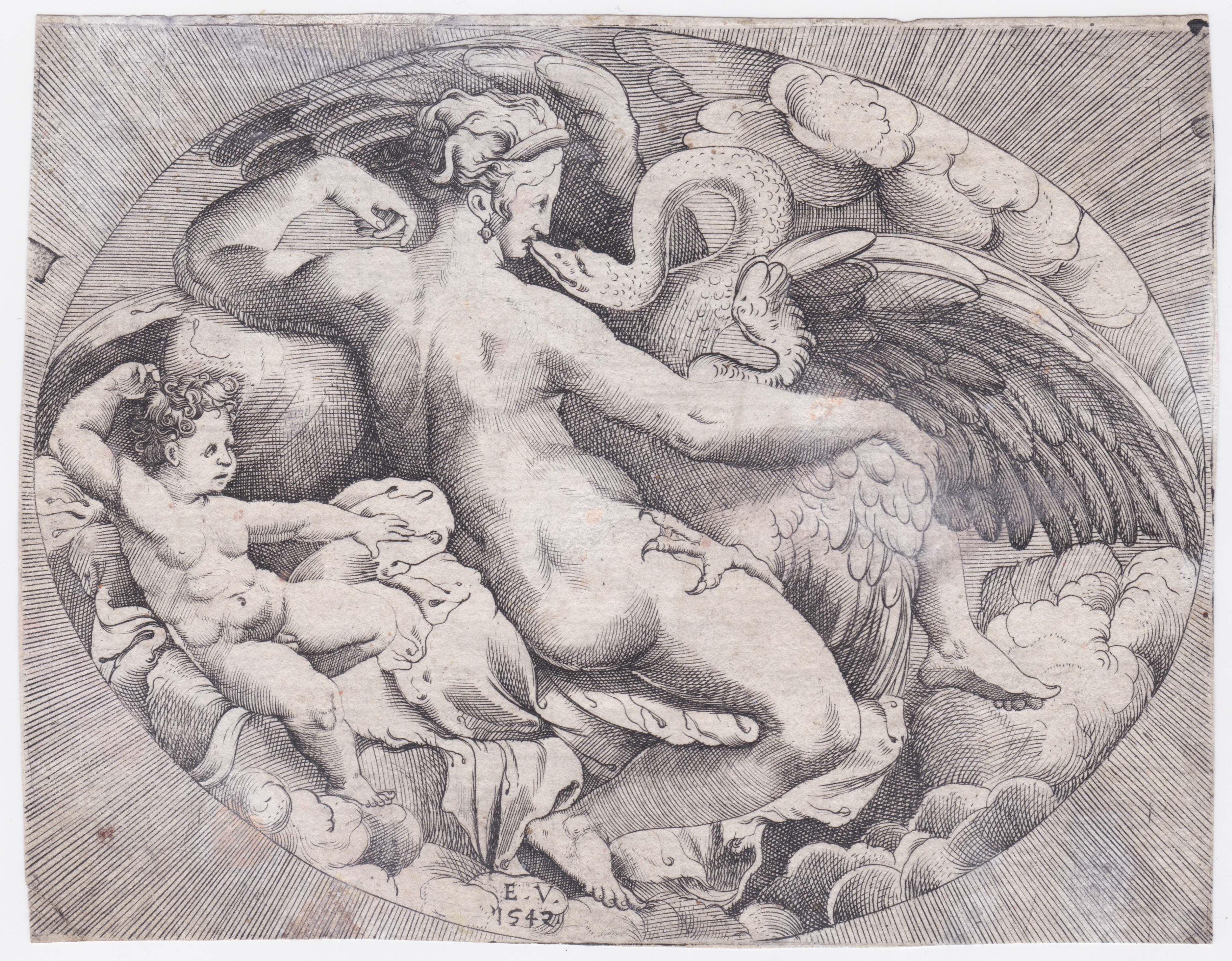 Leda e il cigno, 1542