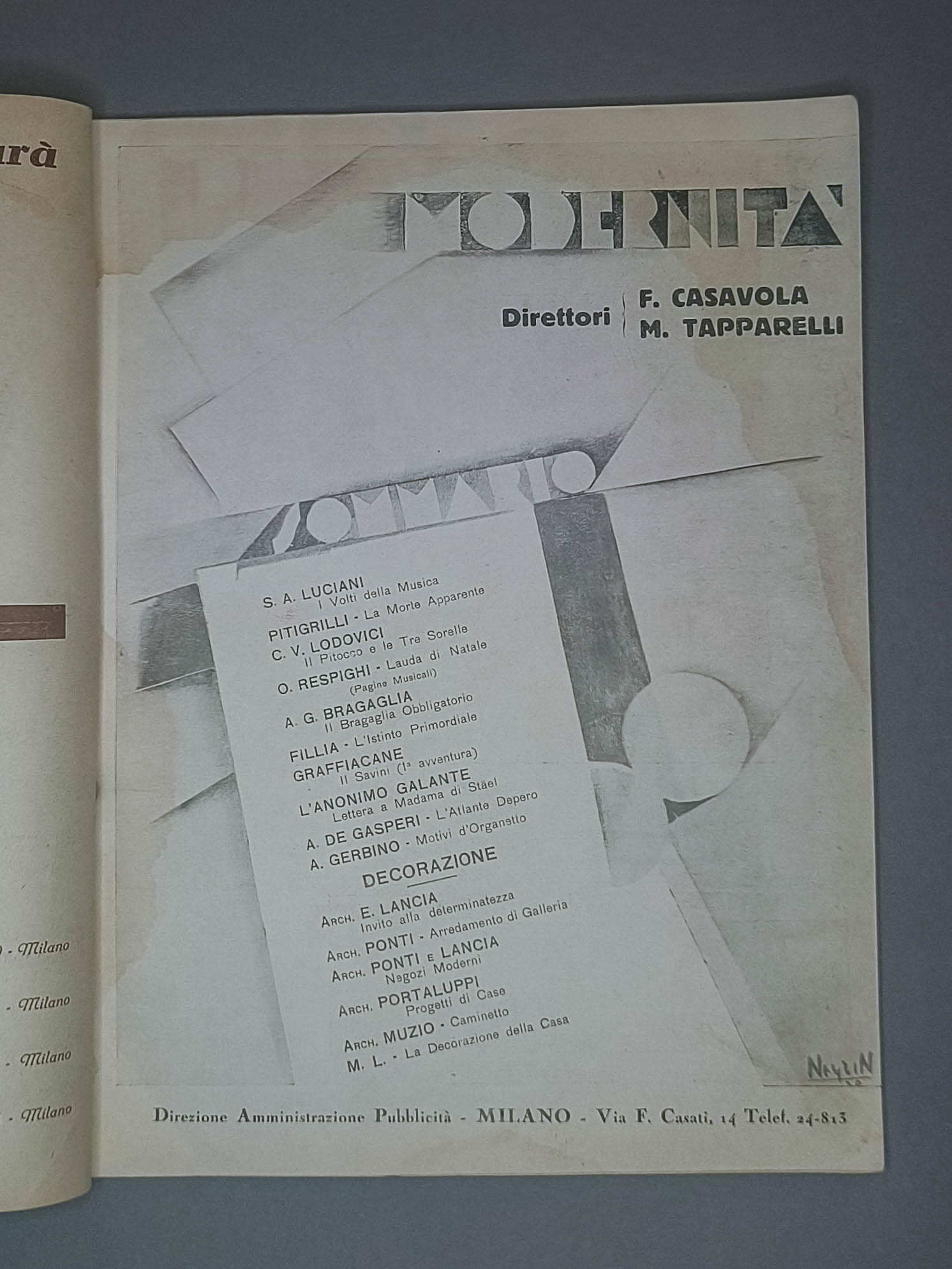 Modernità anno I n. 1
