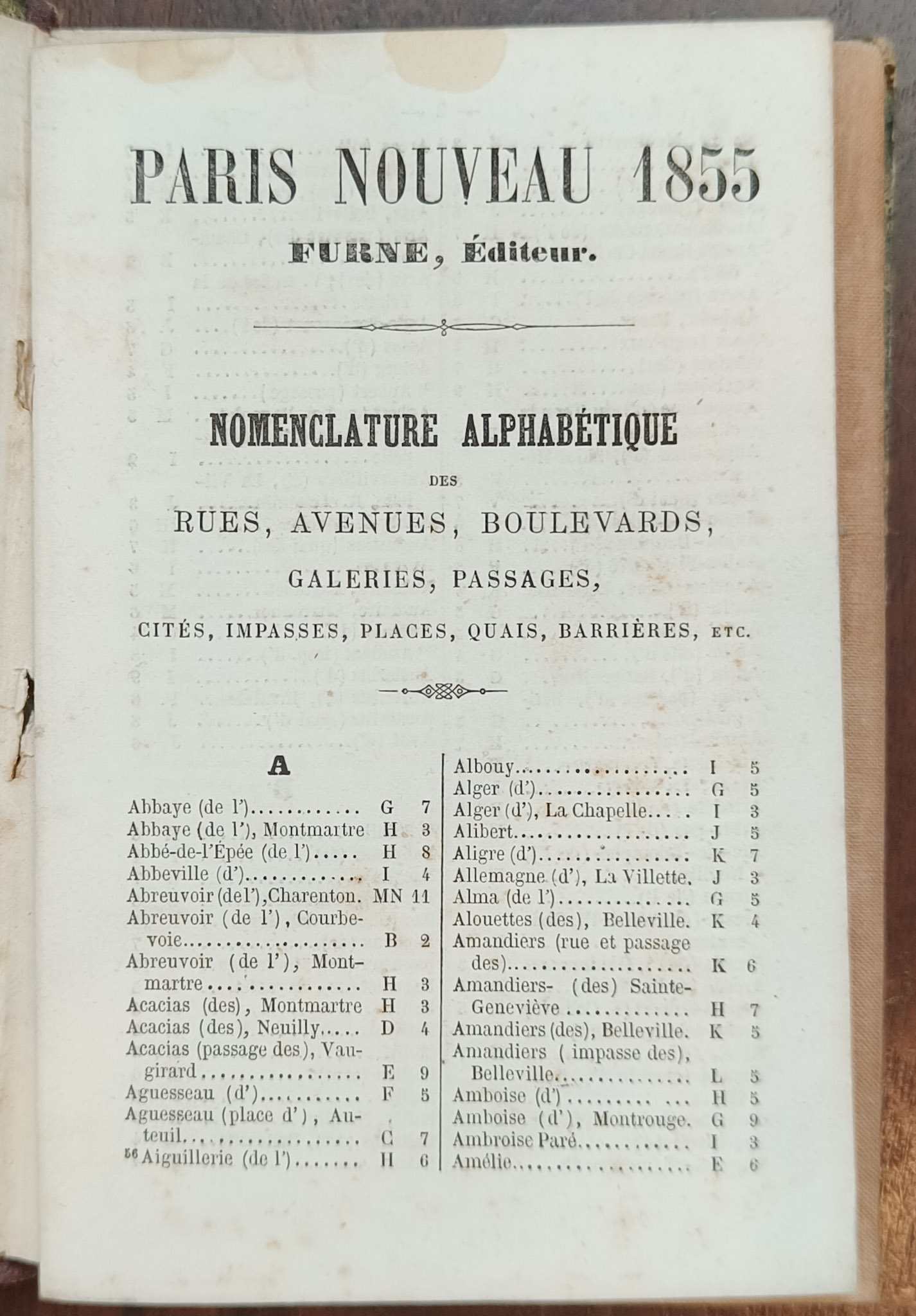 Paris nouveau (carte, mappa)