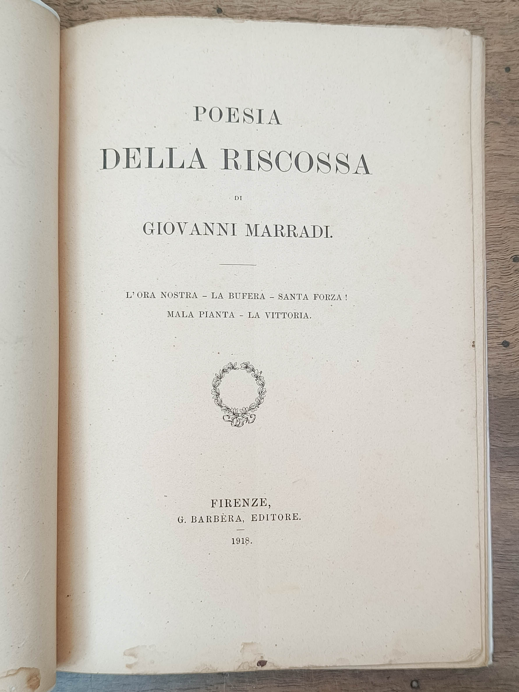 Poesia della riscossa: L'Ora Nostra - La Bufera - Santa …