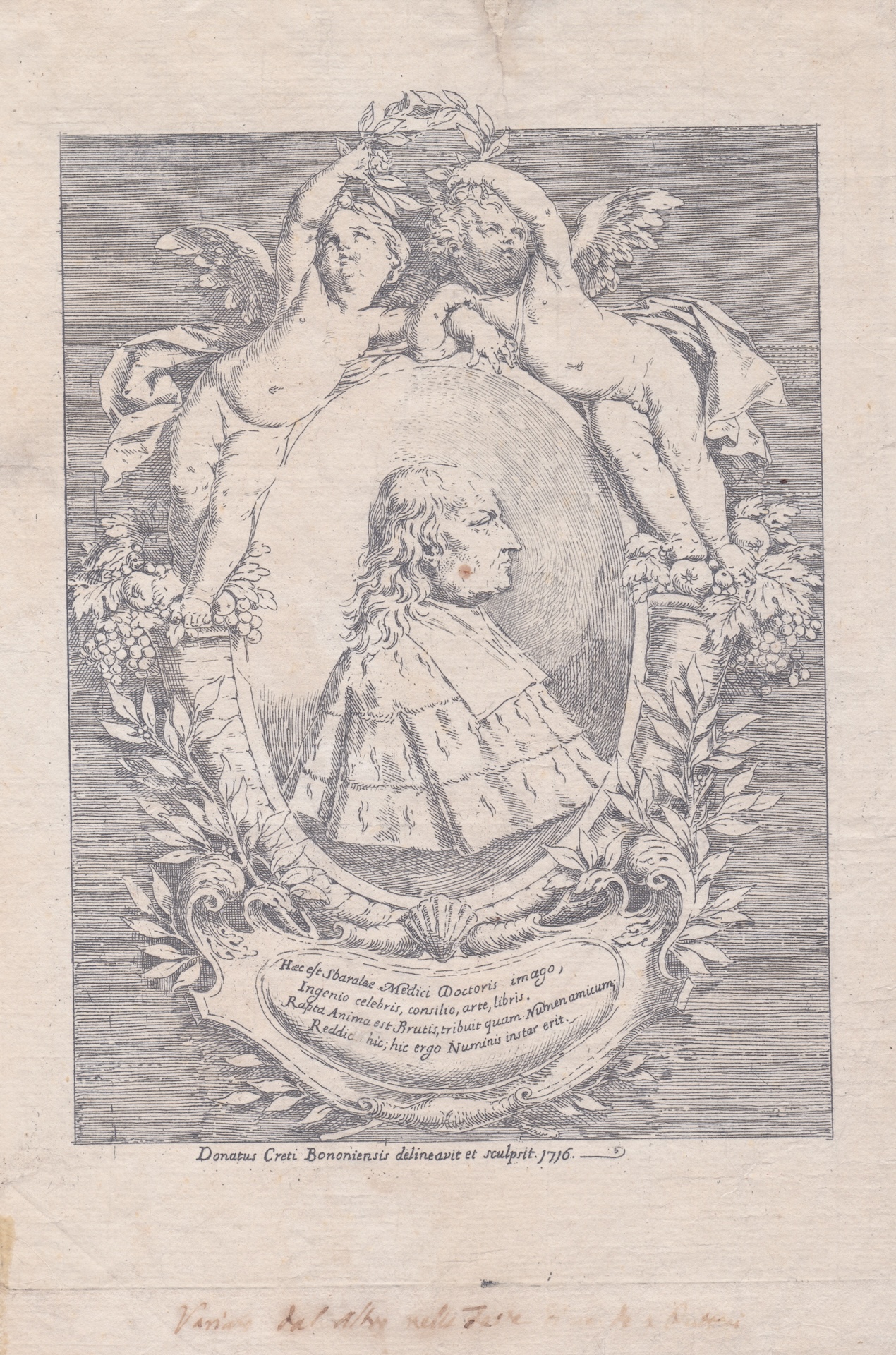 Ritratto di Giovanni Girolamo Sbaraglia, 1716