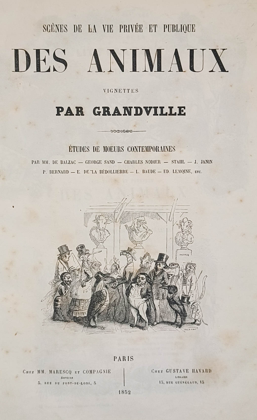 Scènes de la vie privée et publique des animaux