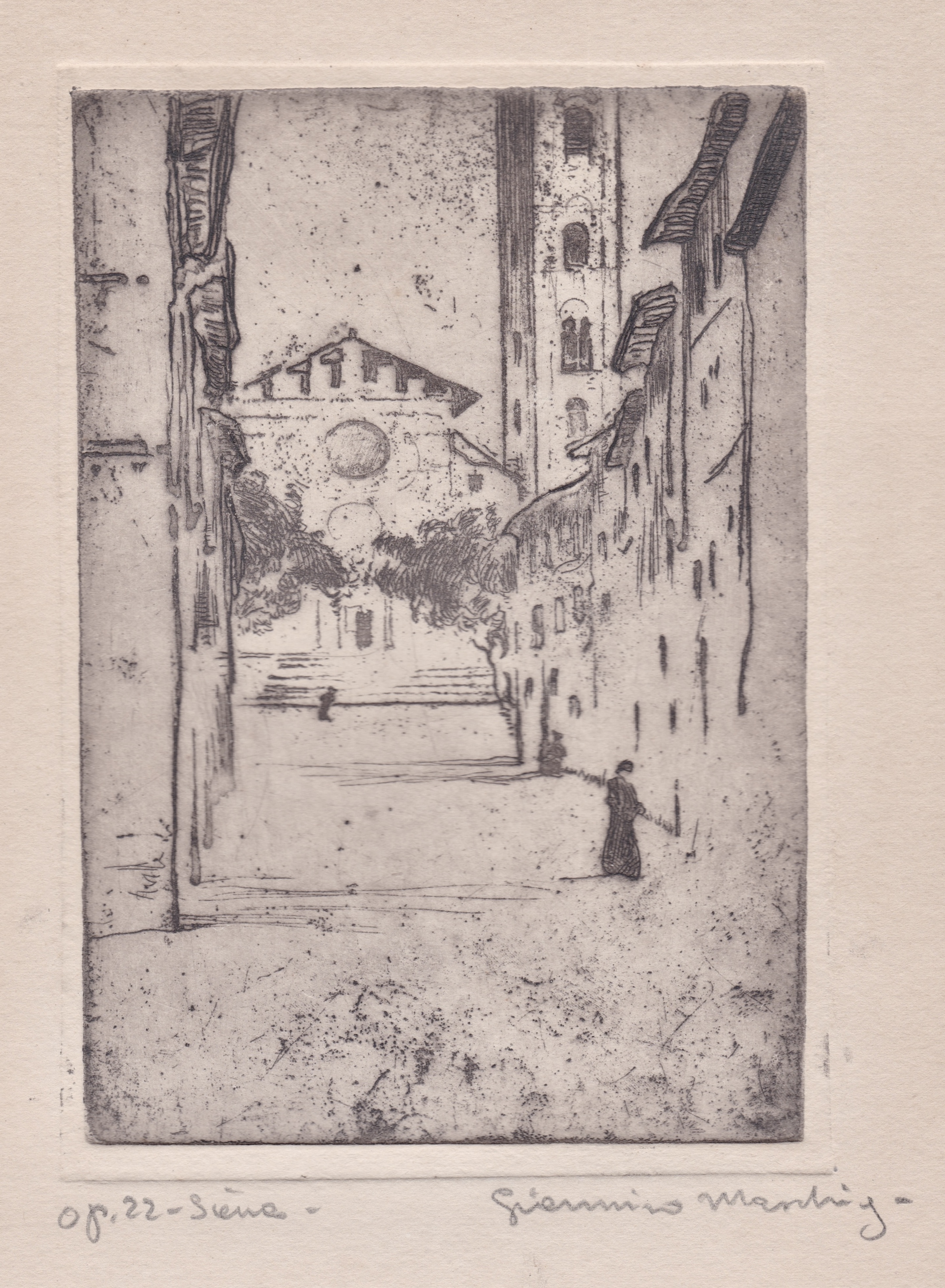 Siena, Basilica di Santa Maria dei Servi. 1918