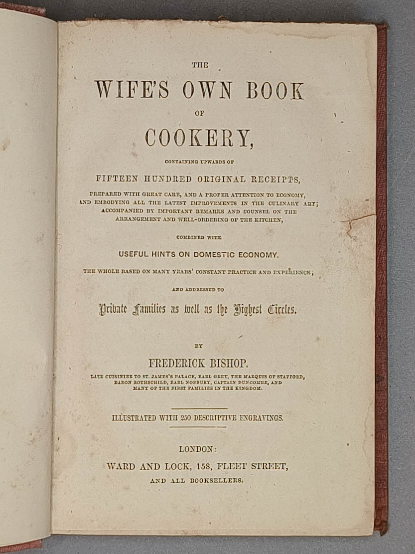 The Wife's Own Book of Cookery