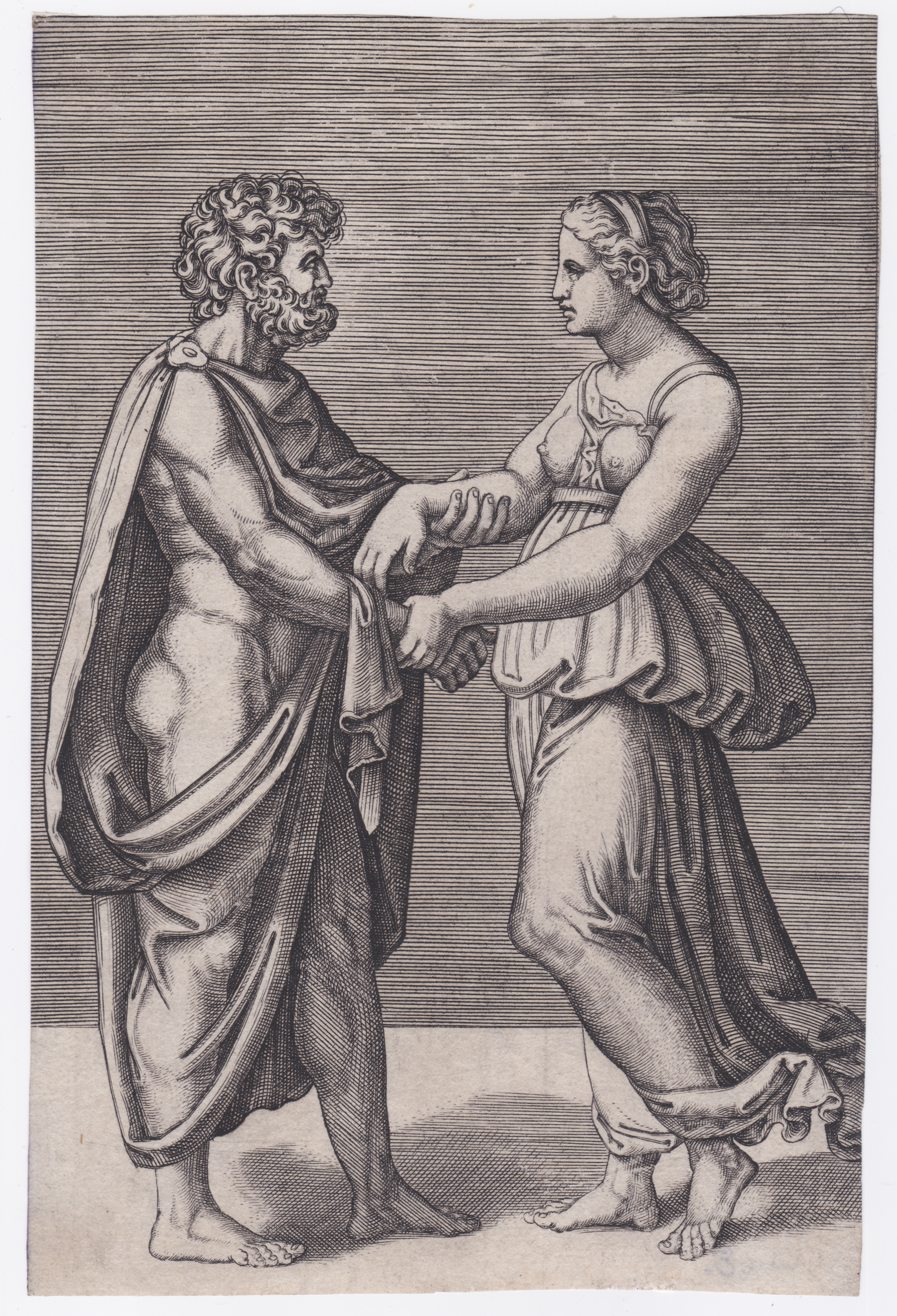 Uomo e donna che si tengono per mano