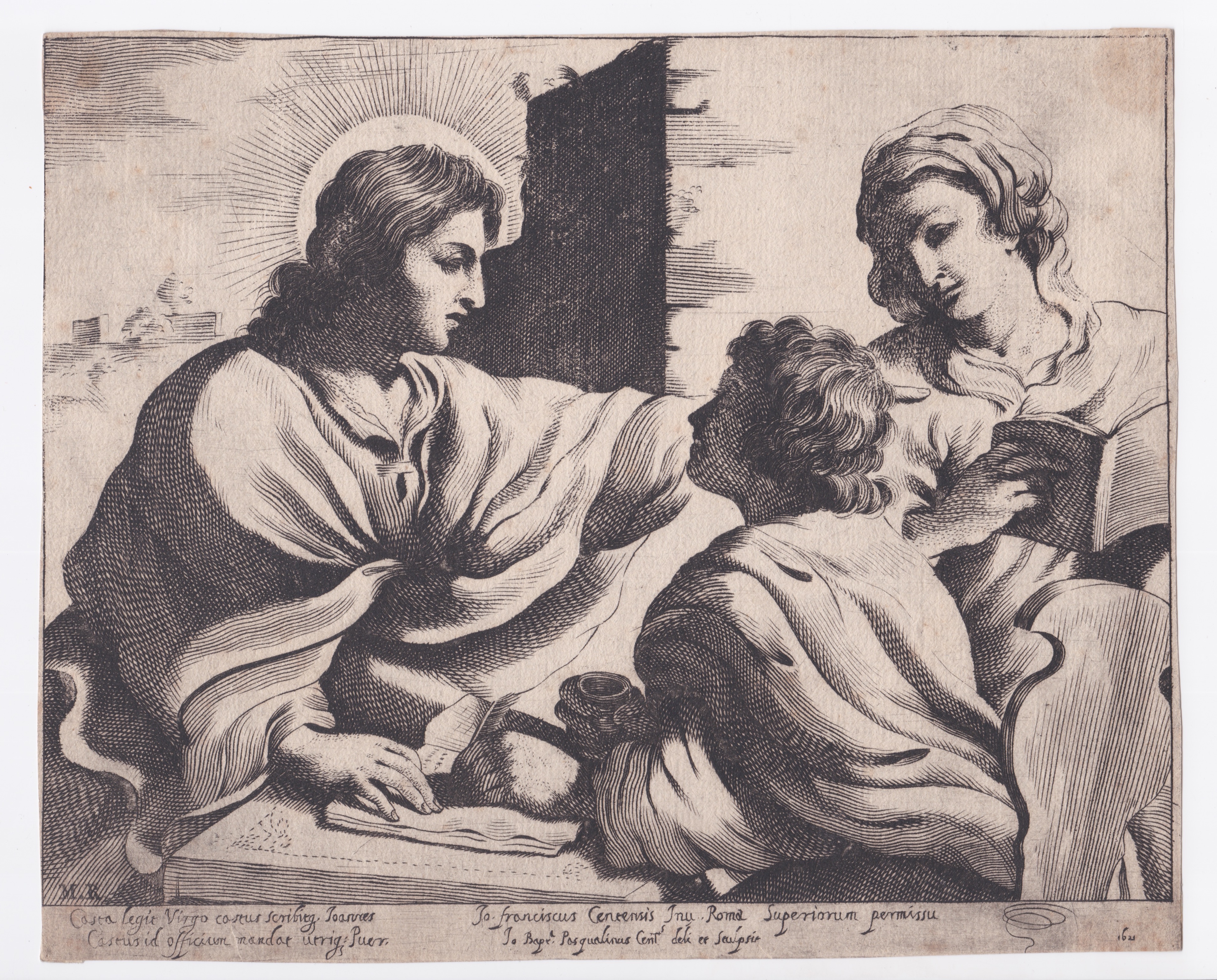 Vergine che legge, Gesù e S. Giovanni che scrive, 1621