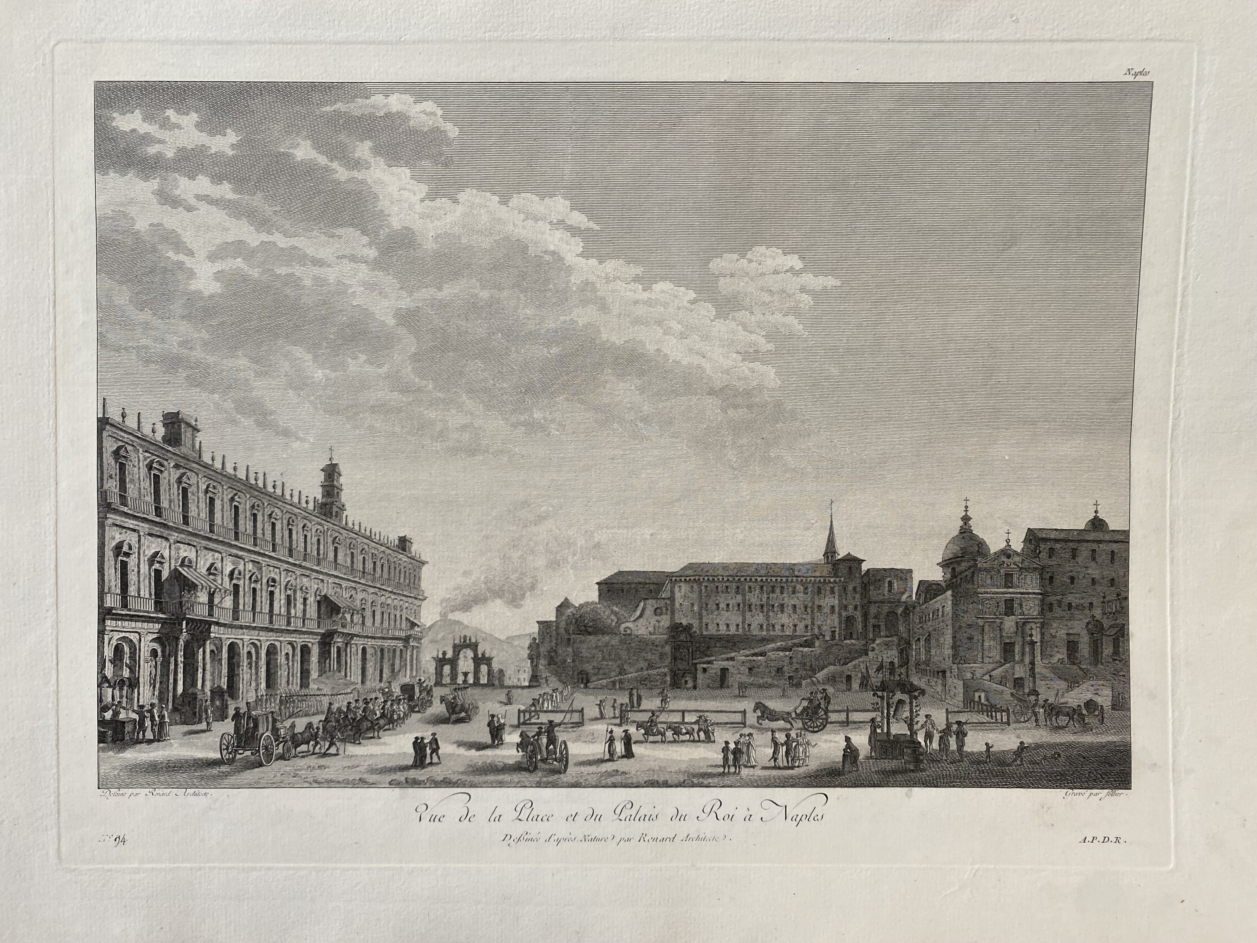 Vue de la Place et du Palais du Roi a …