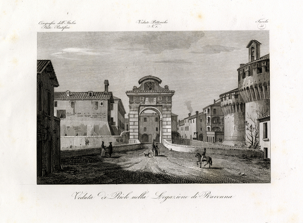 RIOLO - Veduta di Riolo nella Legazione di Ravenna.