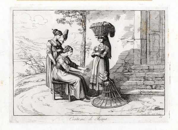 ROMA-PINELLI, Bartolomeo (Roma, 1781-1835). "Costumi di Roma"