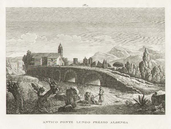 ALBENGA - Antico Ponte lungo presso Albenga.