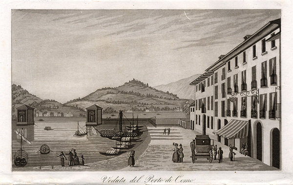 COMO - "Veduta del Porto di Como".