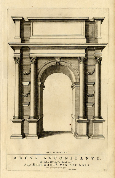 ANCONA - MORTIER, Pierre. 1724. "Arc d'Ancone. Arcus Anconitanus". Titolo …