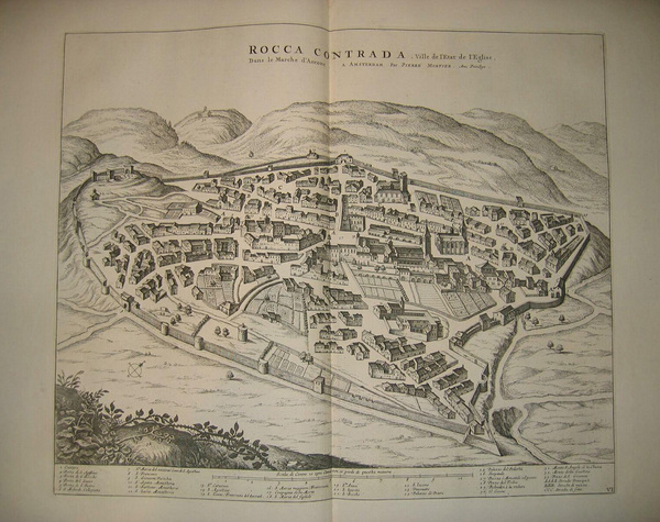 ARCEVIA - MORTIER, Pierre. 1724. "Rocca Contrada, Ville de l'Etat …