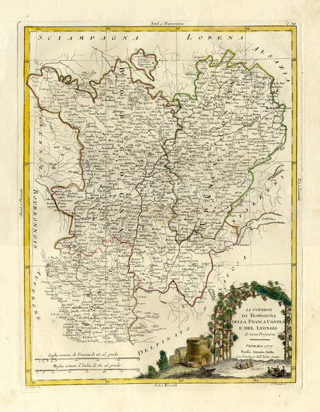 FRANCIA - Li Governi di Borgogna della Franca Contea e …